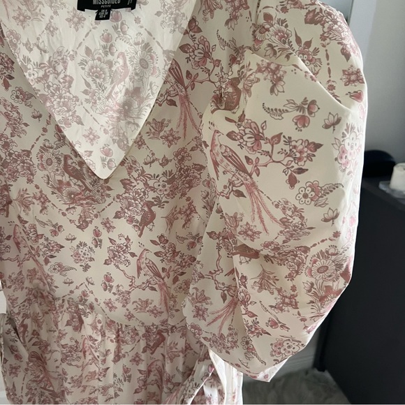 NEW UK BRAND Puff Sleeve Dress with side zipper Brand:Missguided - Picture 7 of 7